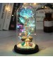 LED Enchanted Galaxy Rose Eternal 24K Foil Flower With Fairy String Lights In Dome For Christmas Valentines Day Anniversary Gift